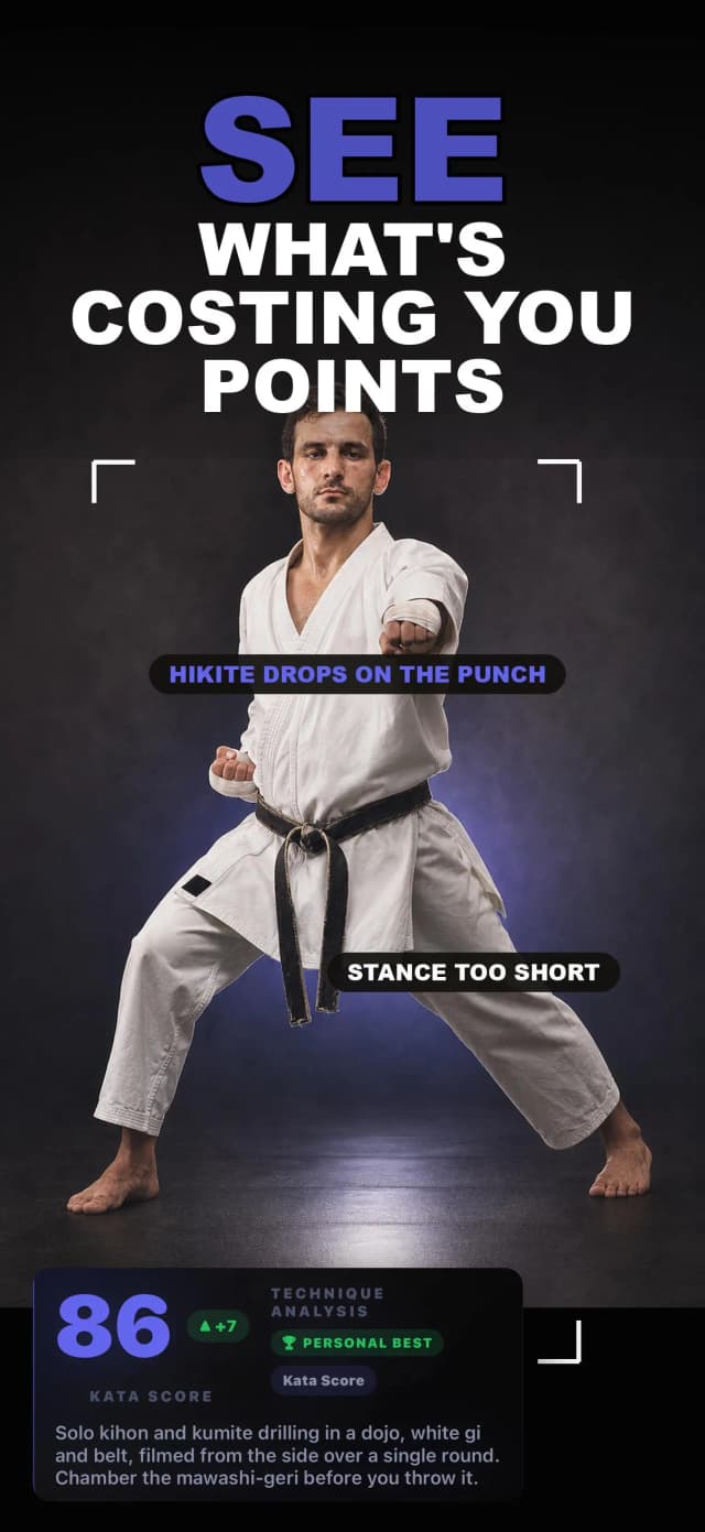 Karate AI app screen 1